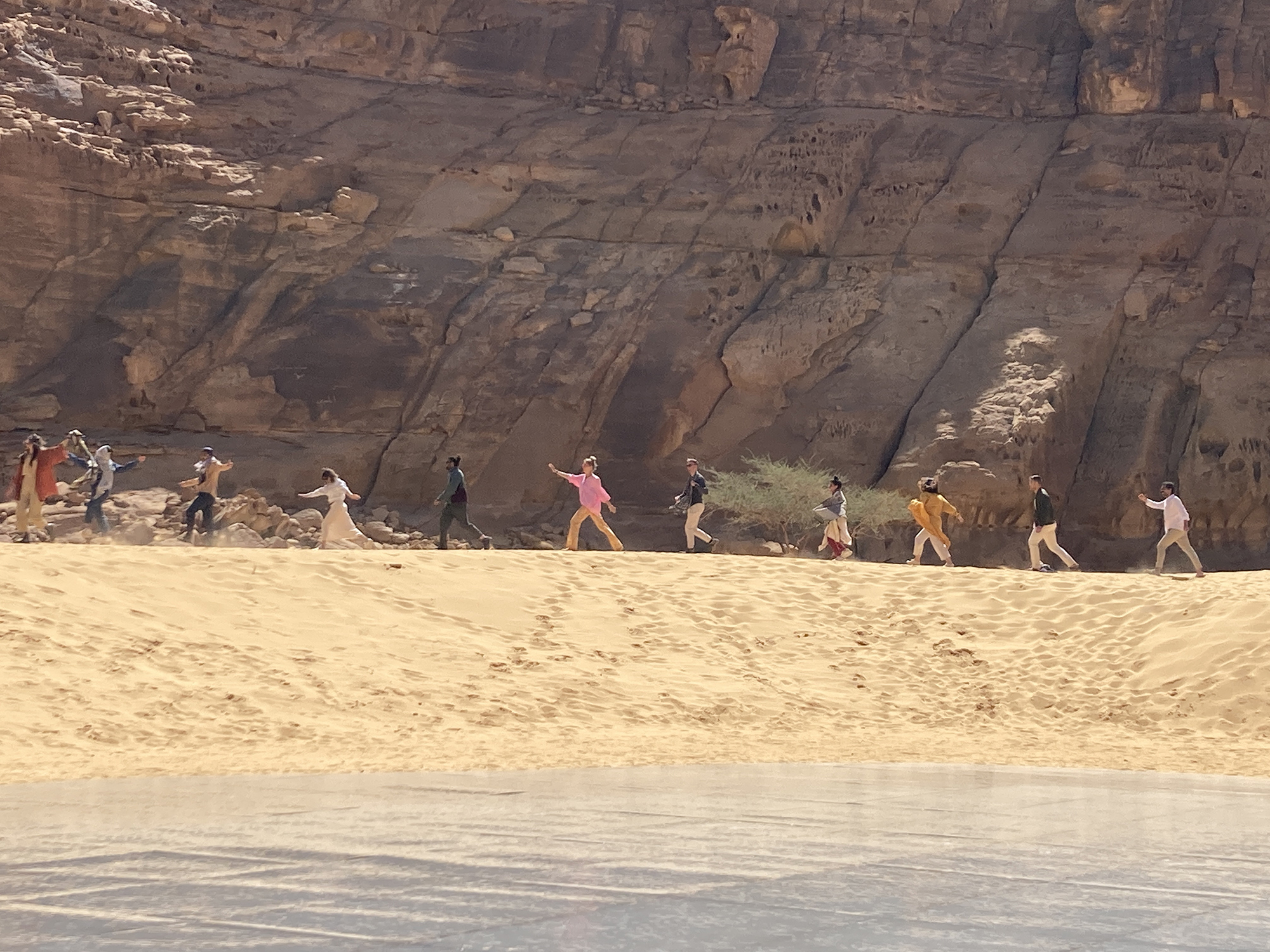 Ayers Saint Gross team attends Desert X AlUla opening in February 2022.