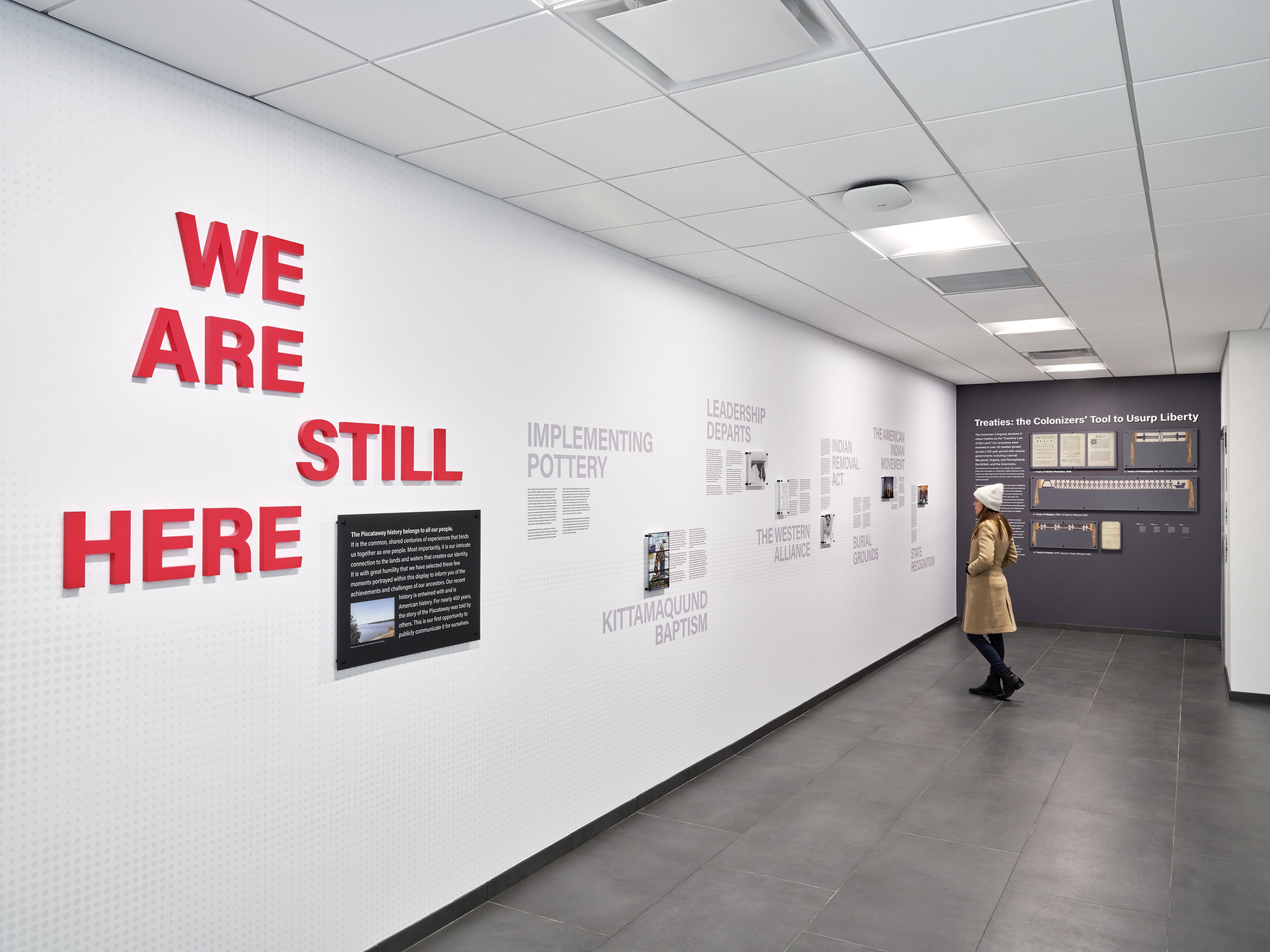 A comprehensive timeline of the Piscataway-Conoy tribe in the Yahentamitsi Dining Hall