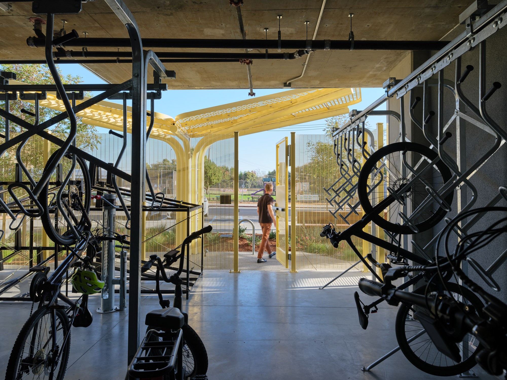 Resident's bike room at UC Berkeley