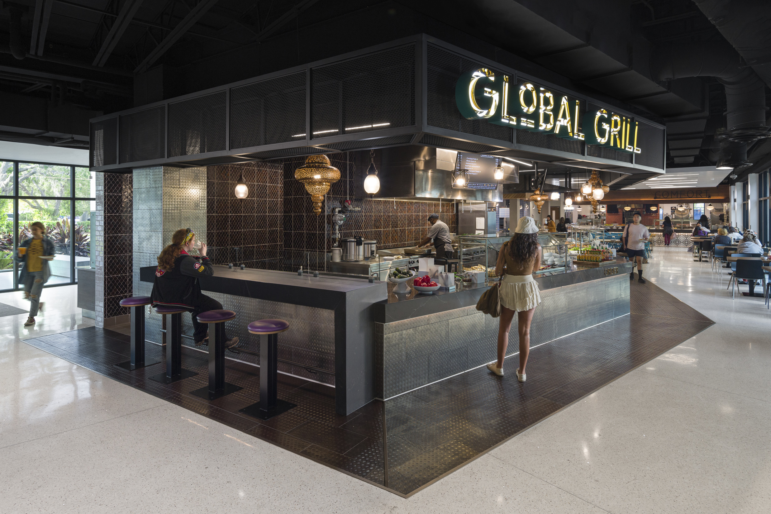 The Ringling College Cunniffe Commons Global Grill microrestaurant