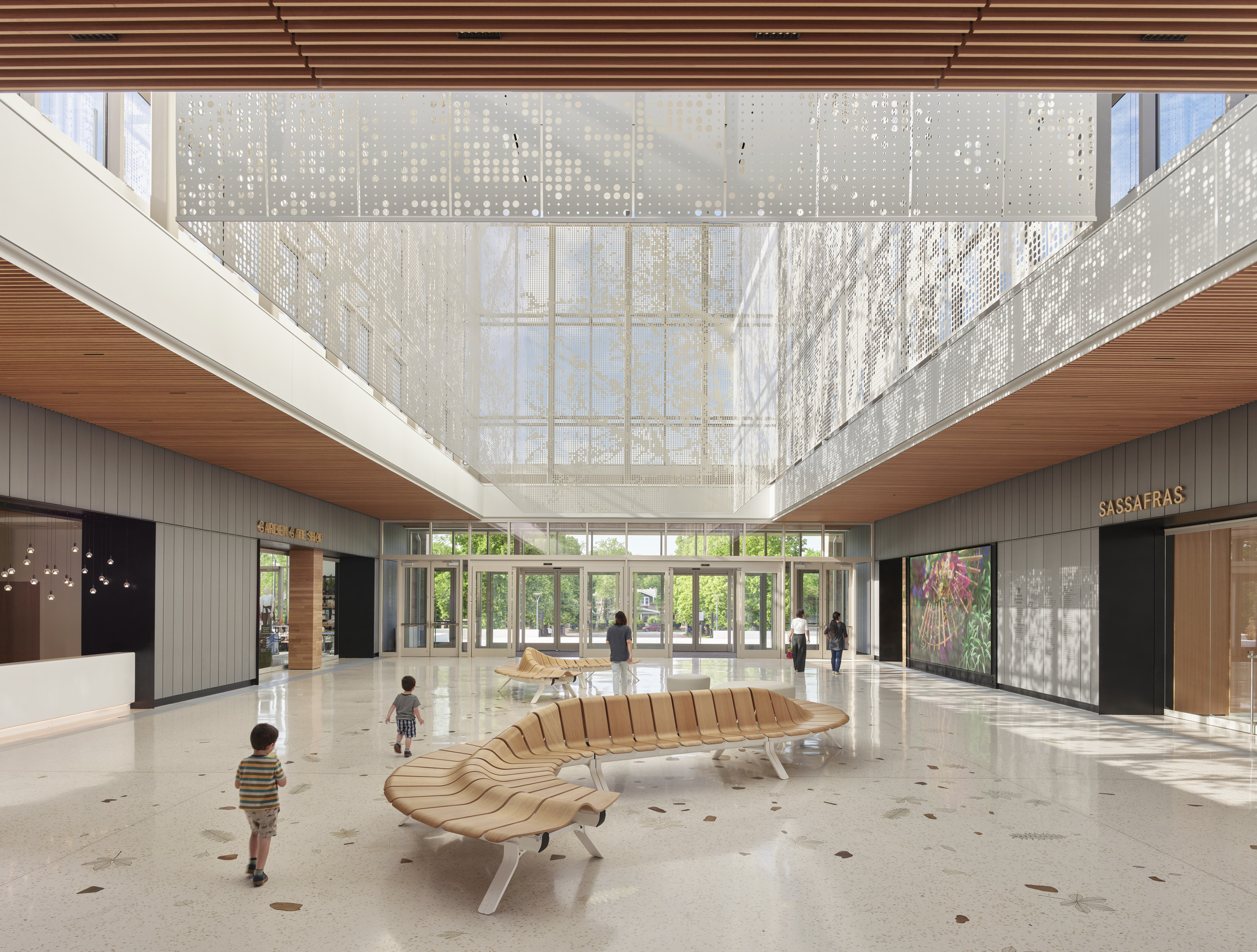 Lobby view of the Jack C. Taylor Visitor Center