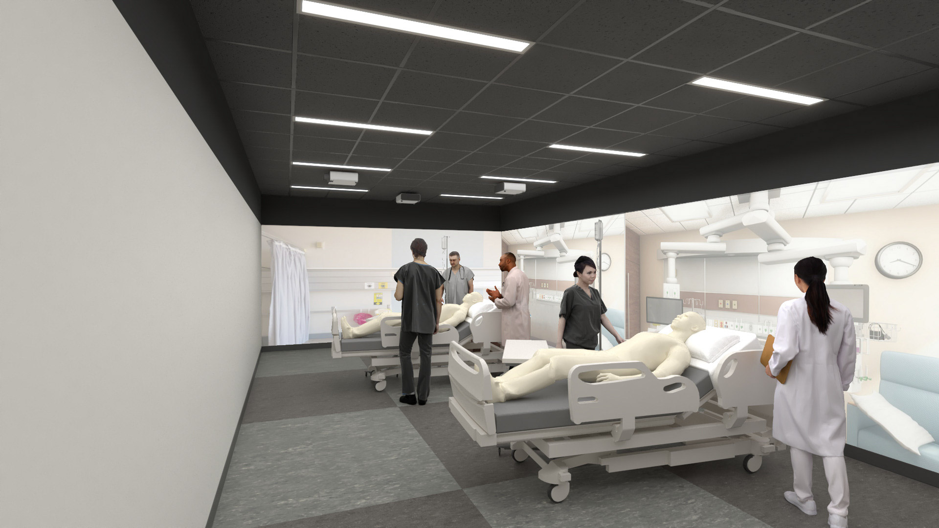 A simulation space within the University of Central Florida College of Nursing