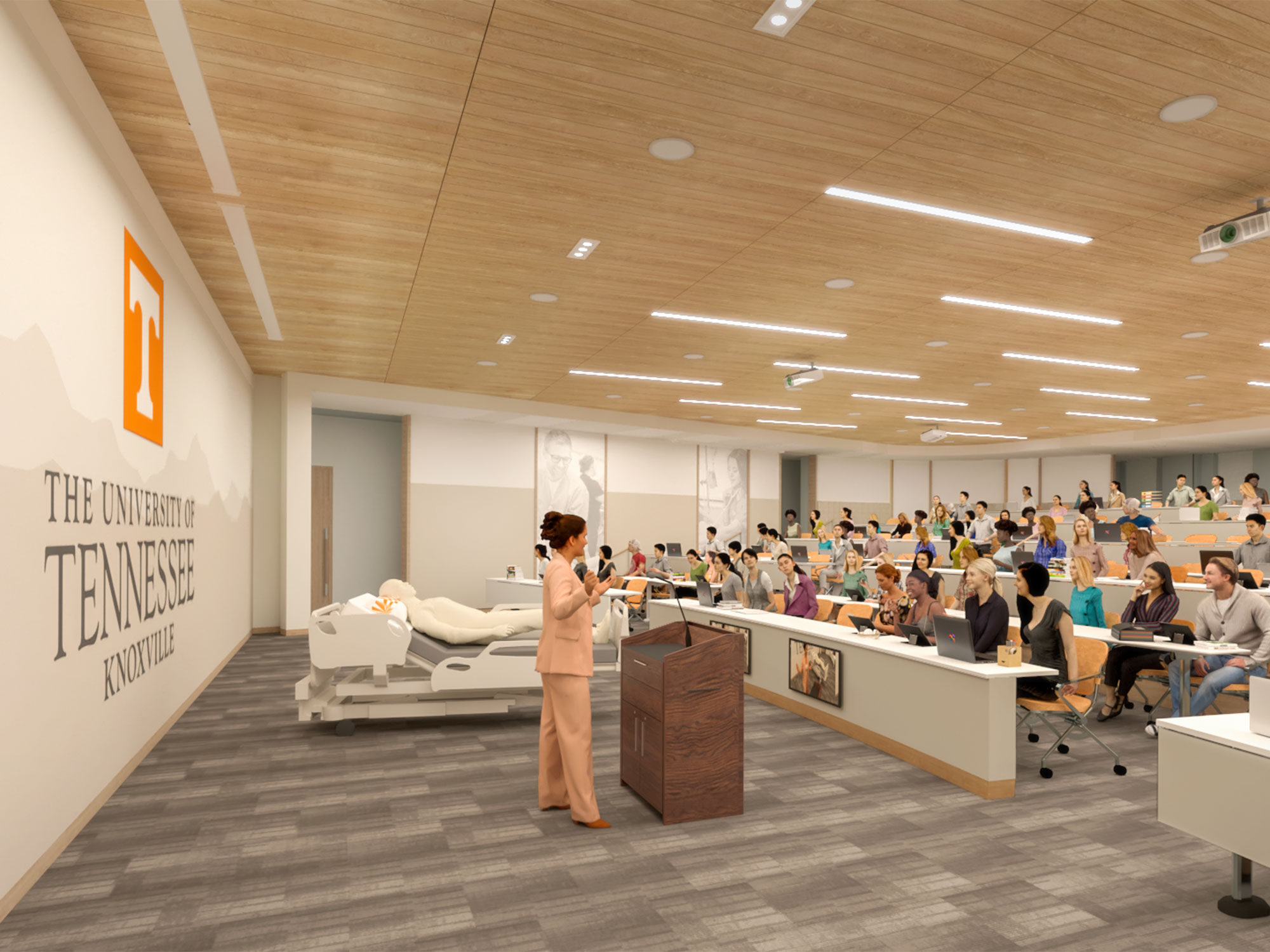 University of Tennessee Croley Nursing School Interior Rendering