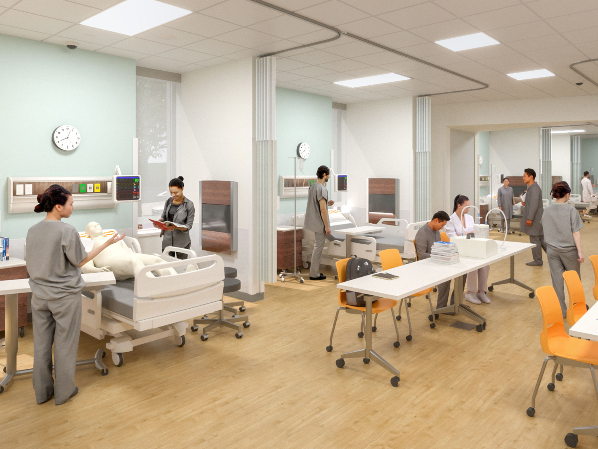 University of Tennessee Croley Nursing School Interior Rendering