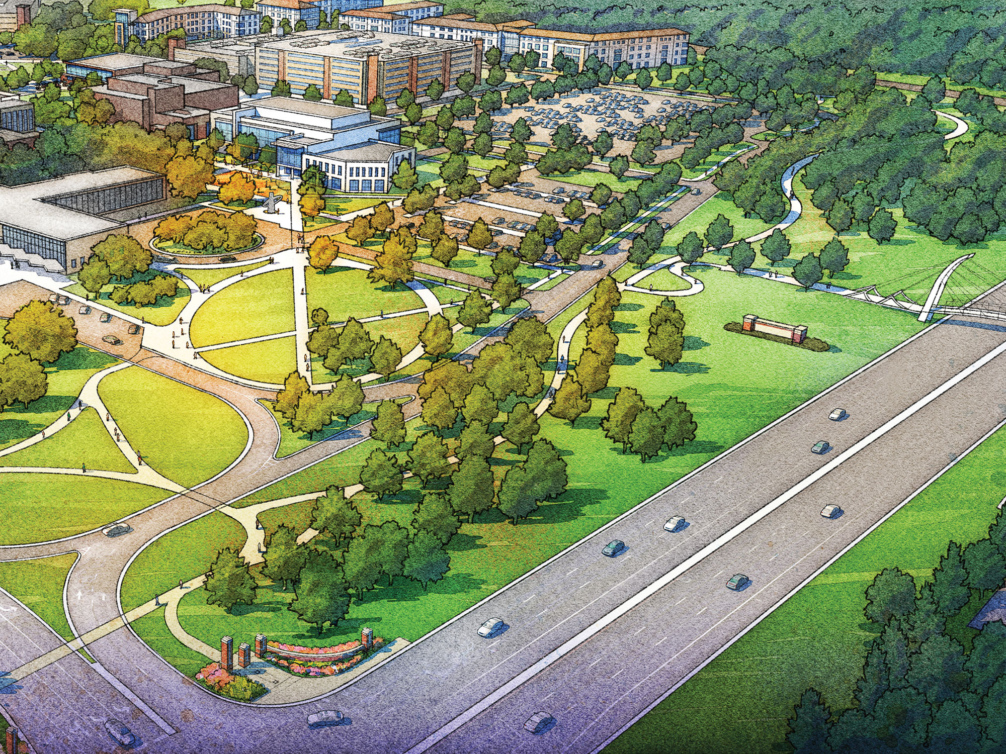 Purdue University Regional Campuses Master Plan Ayers Saint Gross   PurdueUniversity FortWayne ColiseumRendering 