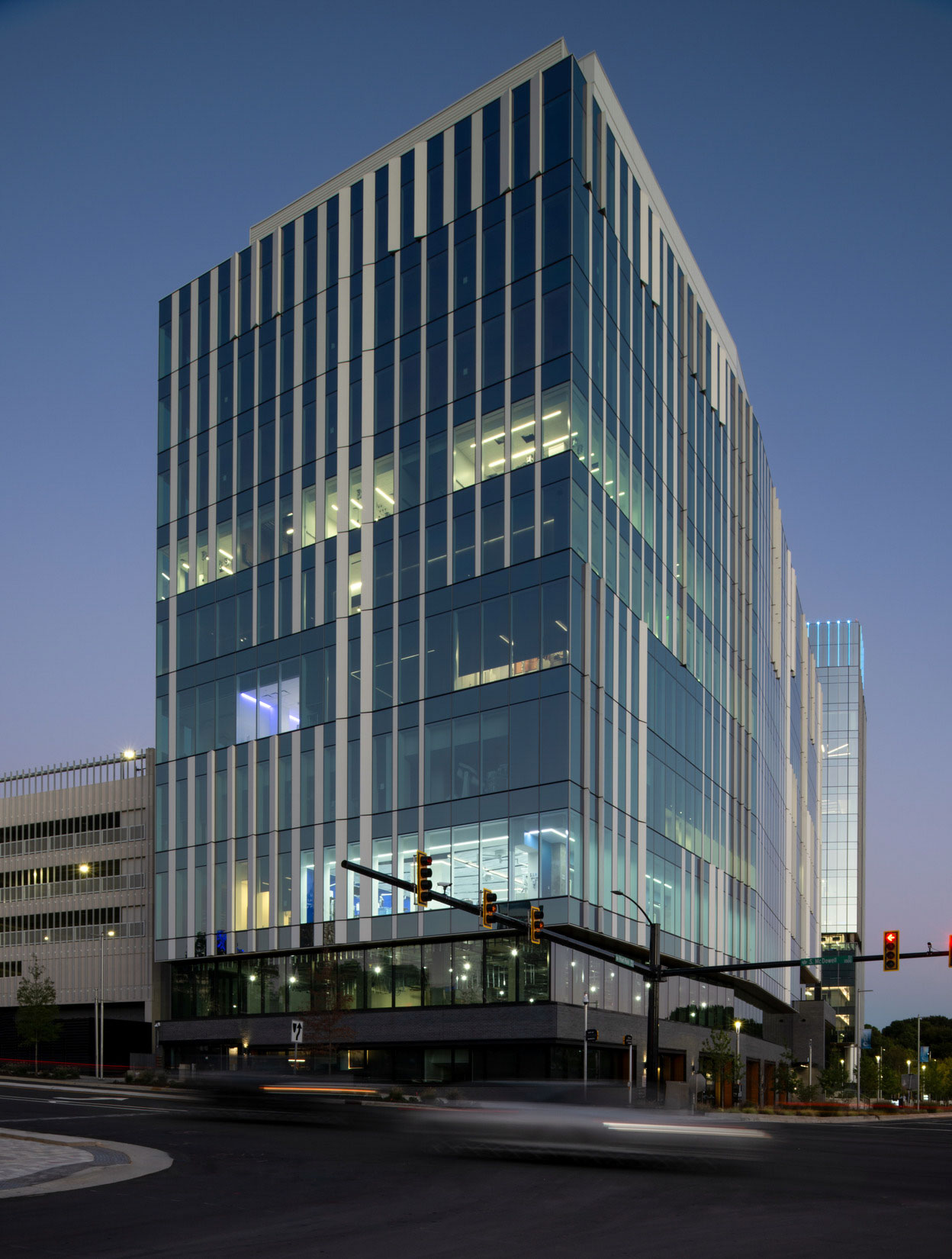 The Pearl Howard Levine Center Exterior Dusk