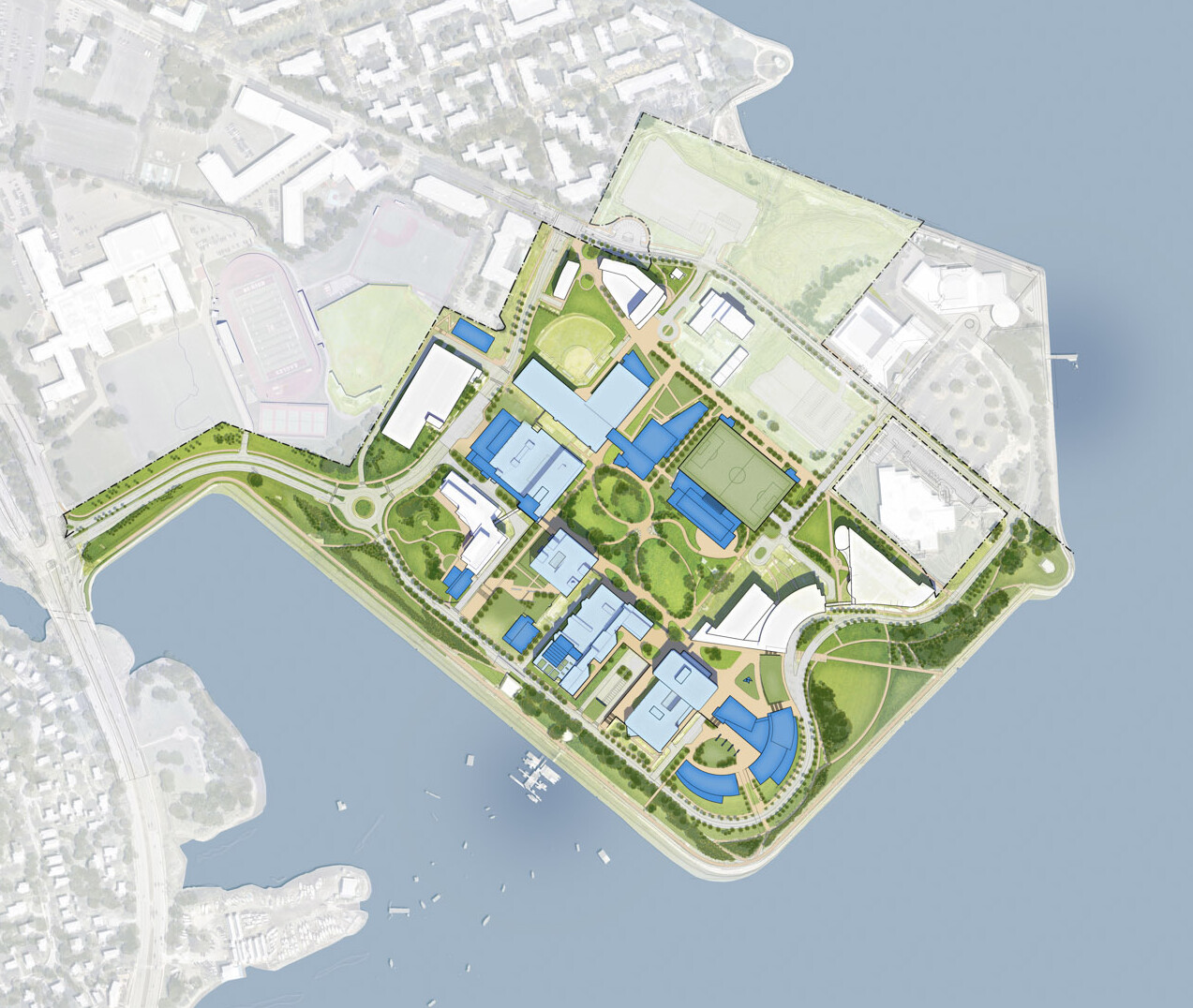 Proposed Illustrative plan for UMass Boston Campus Plan Update
