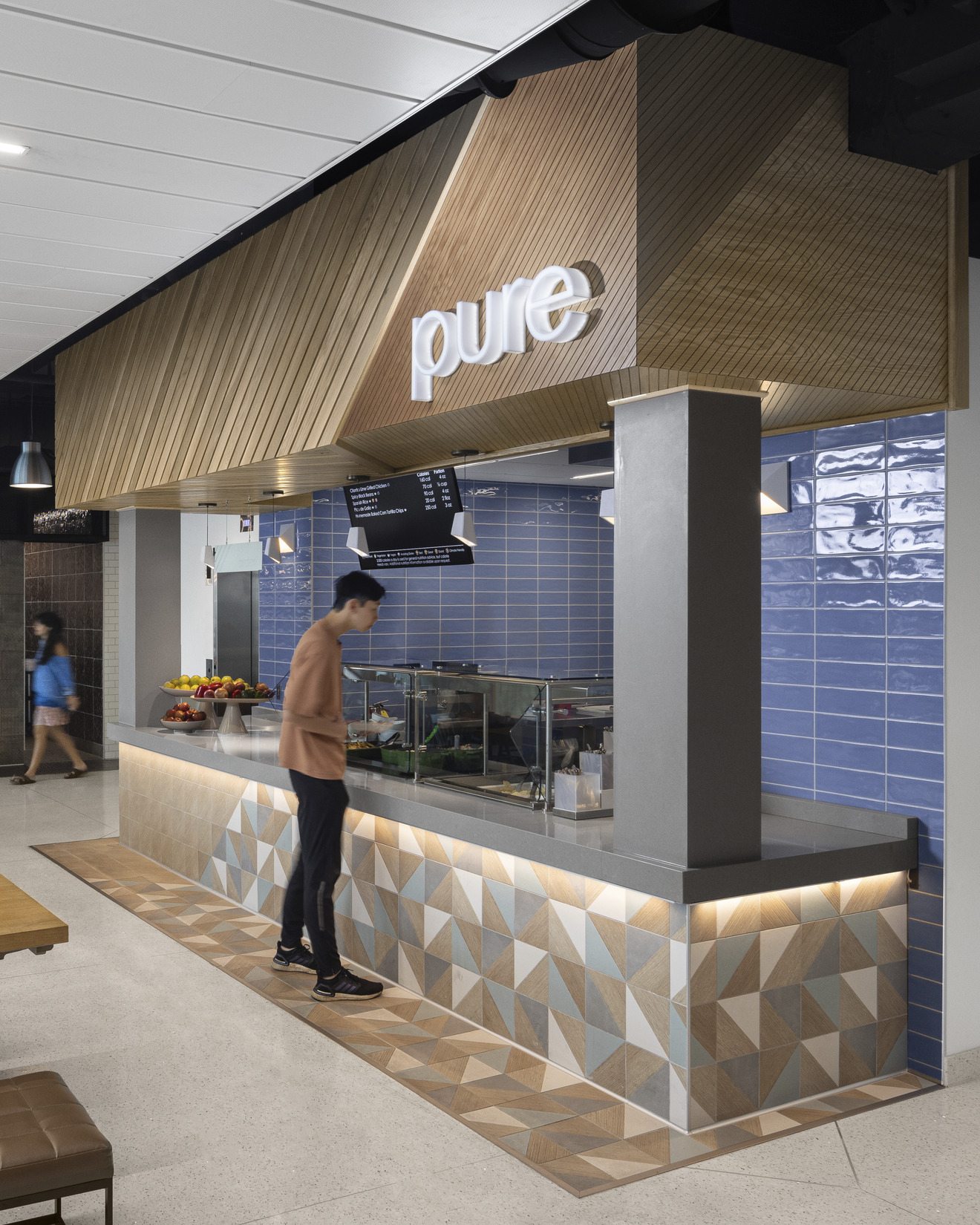 The Pure dining platform at Ringling College's Cunniffe Commons dining facility features peaceful,...