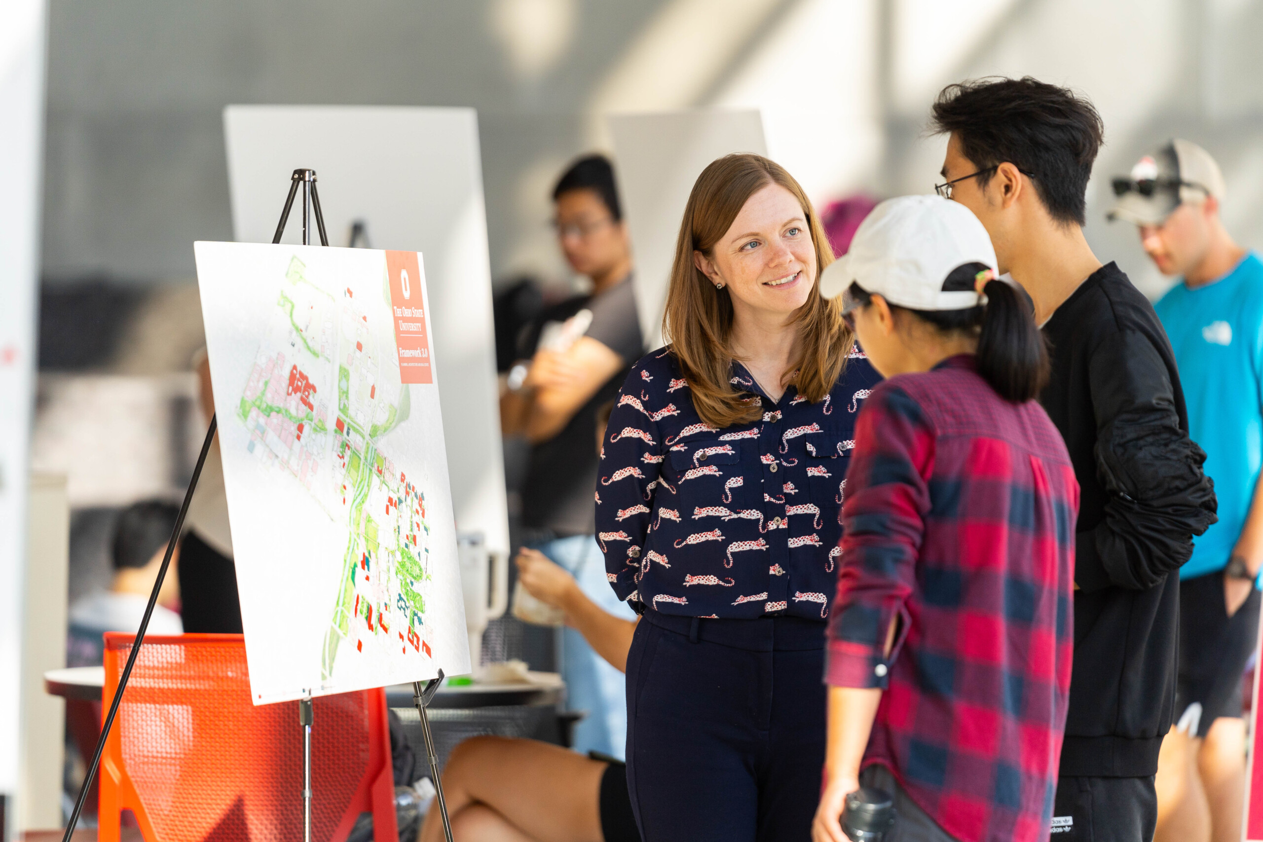 Planner Laura Wheaton leads an engagement session for Ohio State University's Framework 3.0