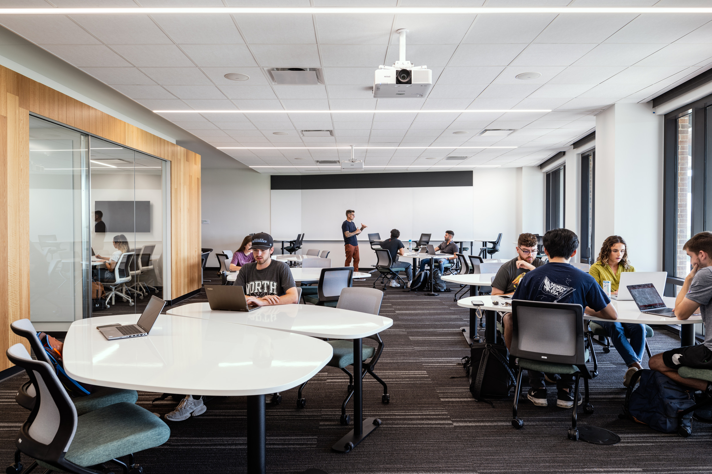 A classroom at Frisco Landing for the University of North Texas