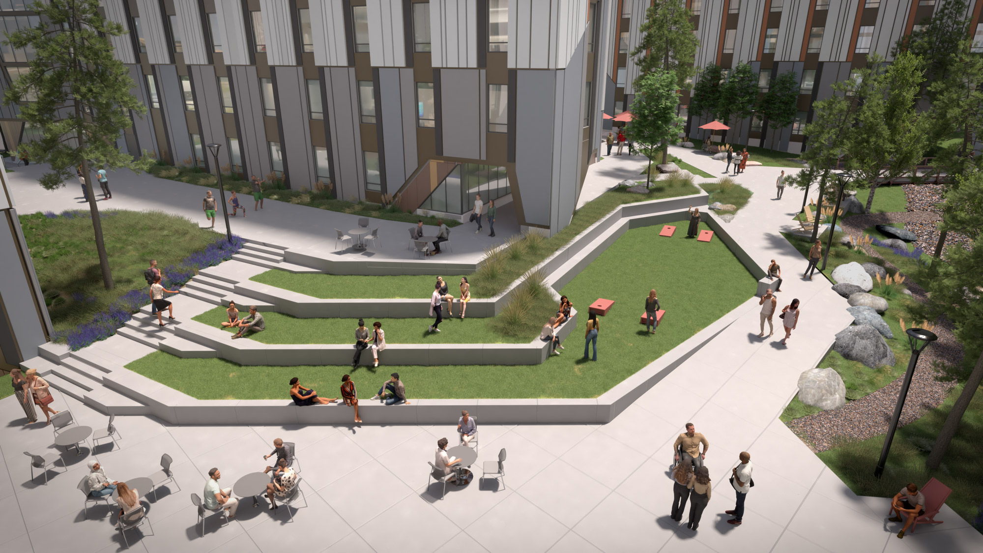 University of Utah Student Housing Birdseye View