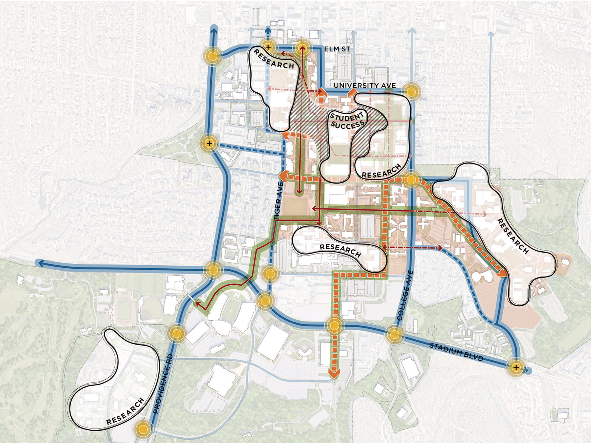 University of Missouri Campus Master Plan Concept Framework