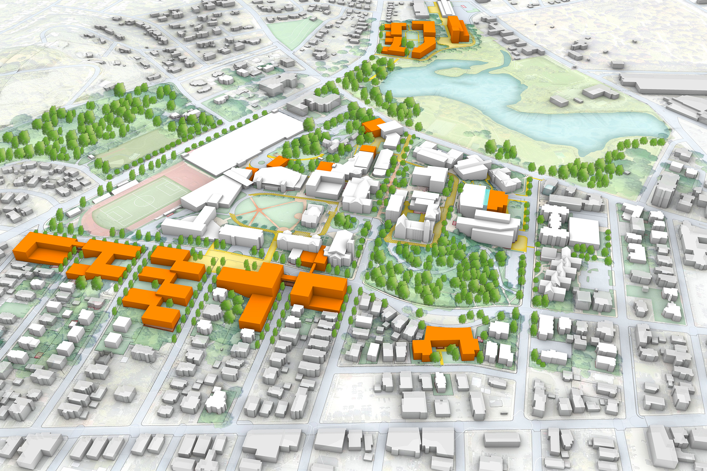 Worcester Polytechnic Institute Campus Framework Plan Campus Hill Rendering