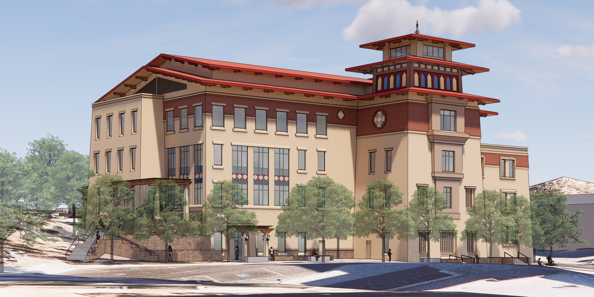 A rendering of UTEP Advanced Manufacturing and Aerospace Center