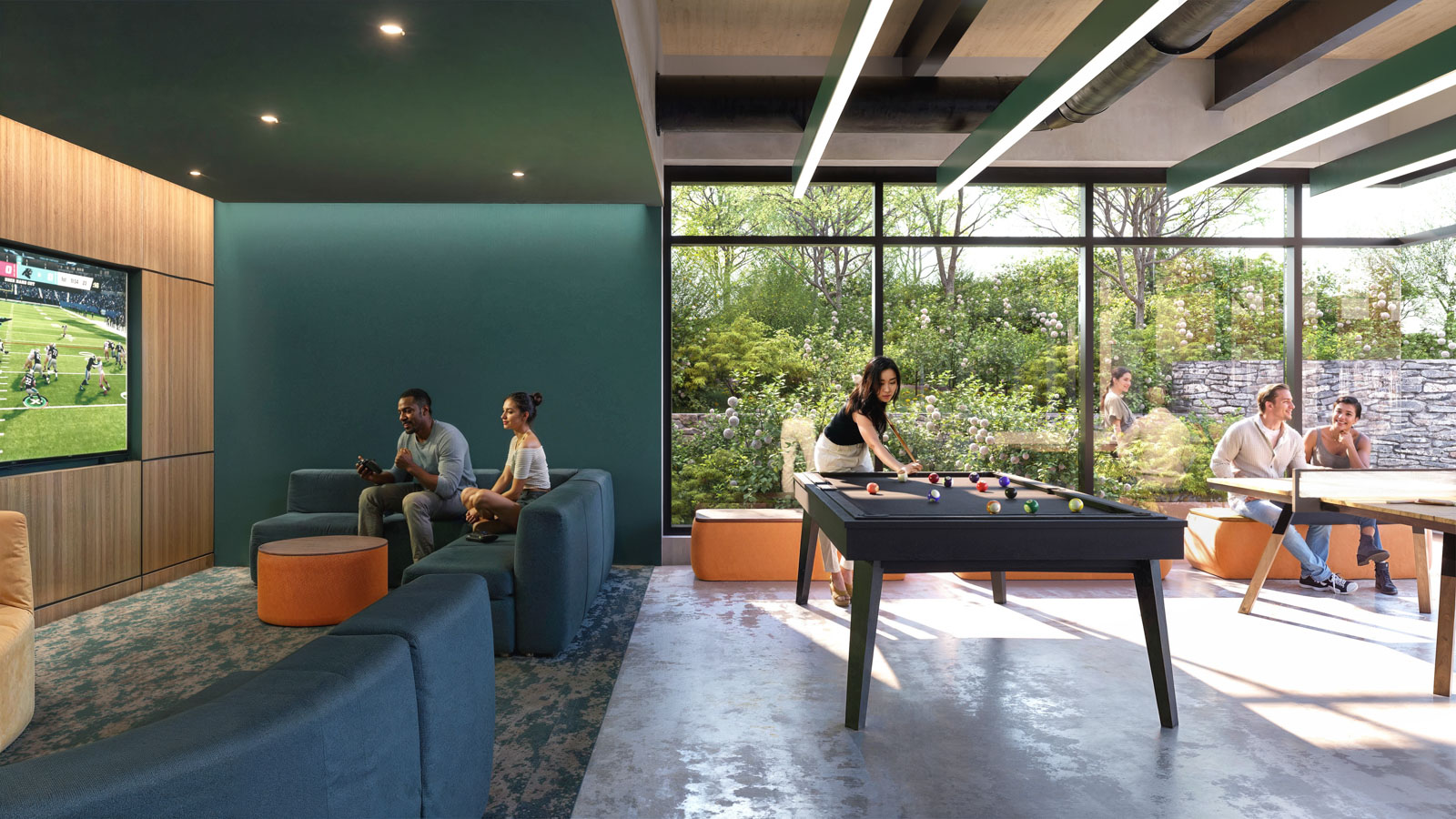 Bryant University Gaming Timber Rendering