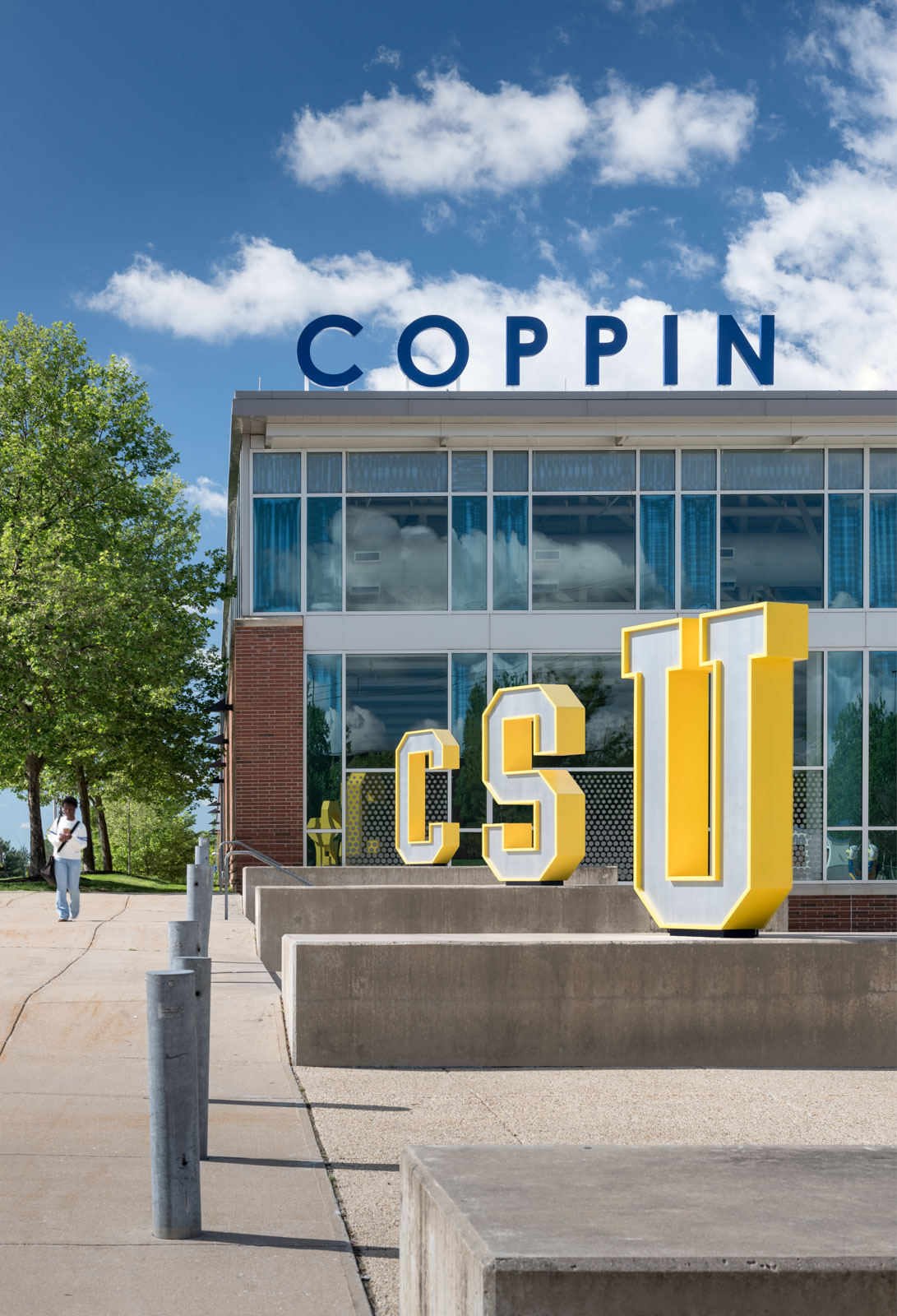 University exterior signage for Coppin State University
