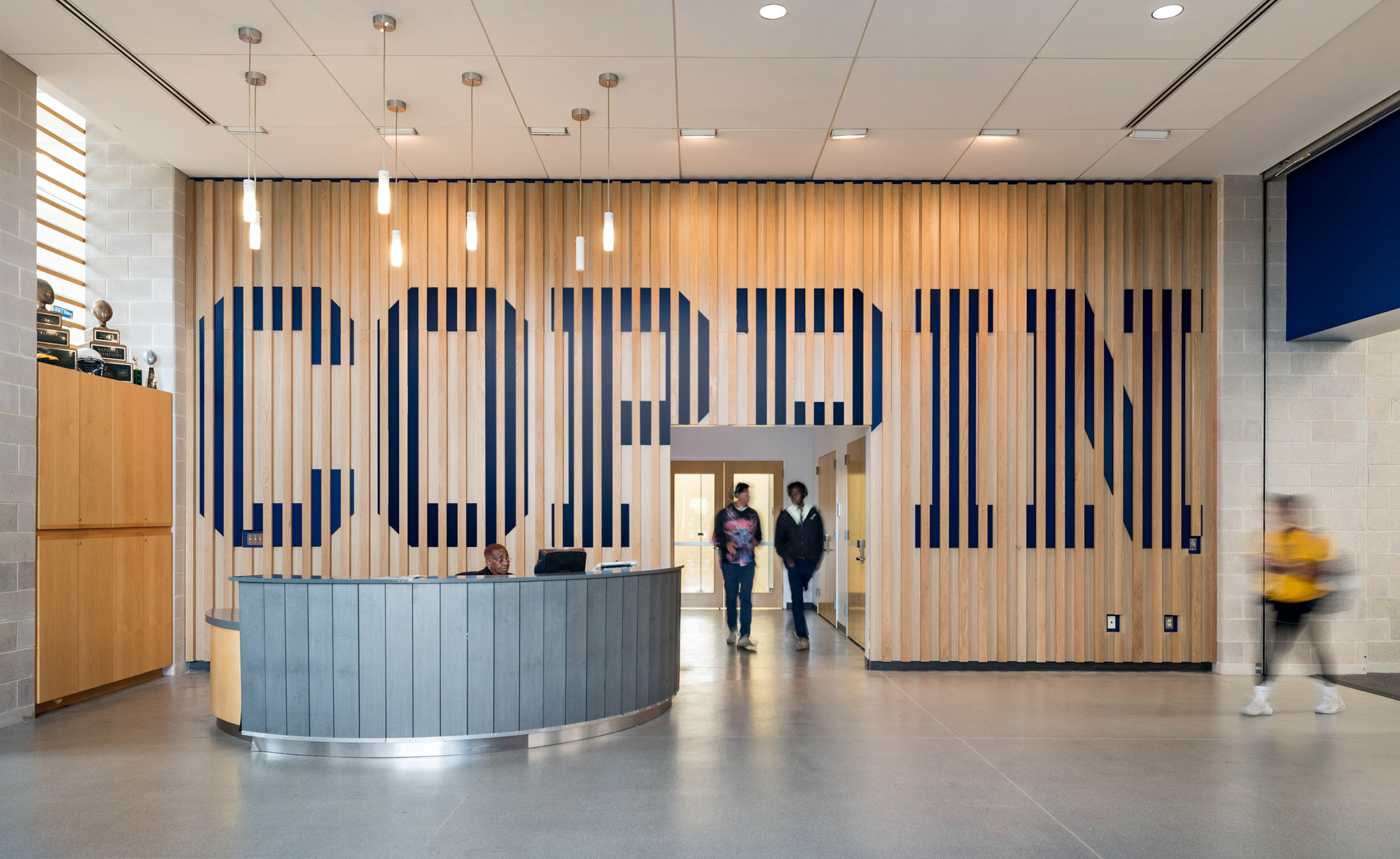 A statement wall at Coppin State University