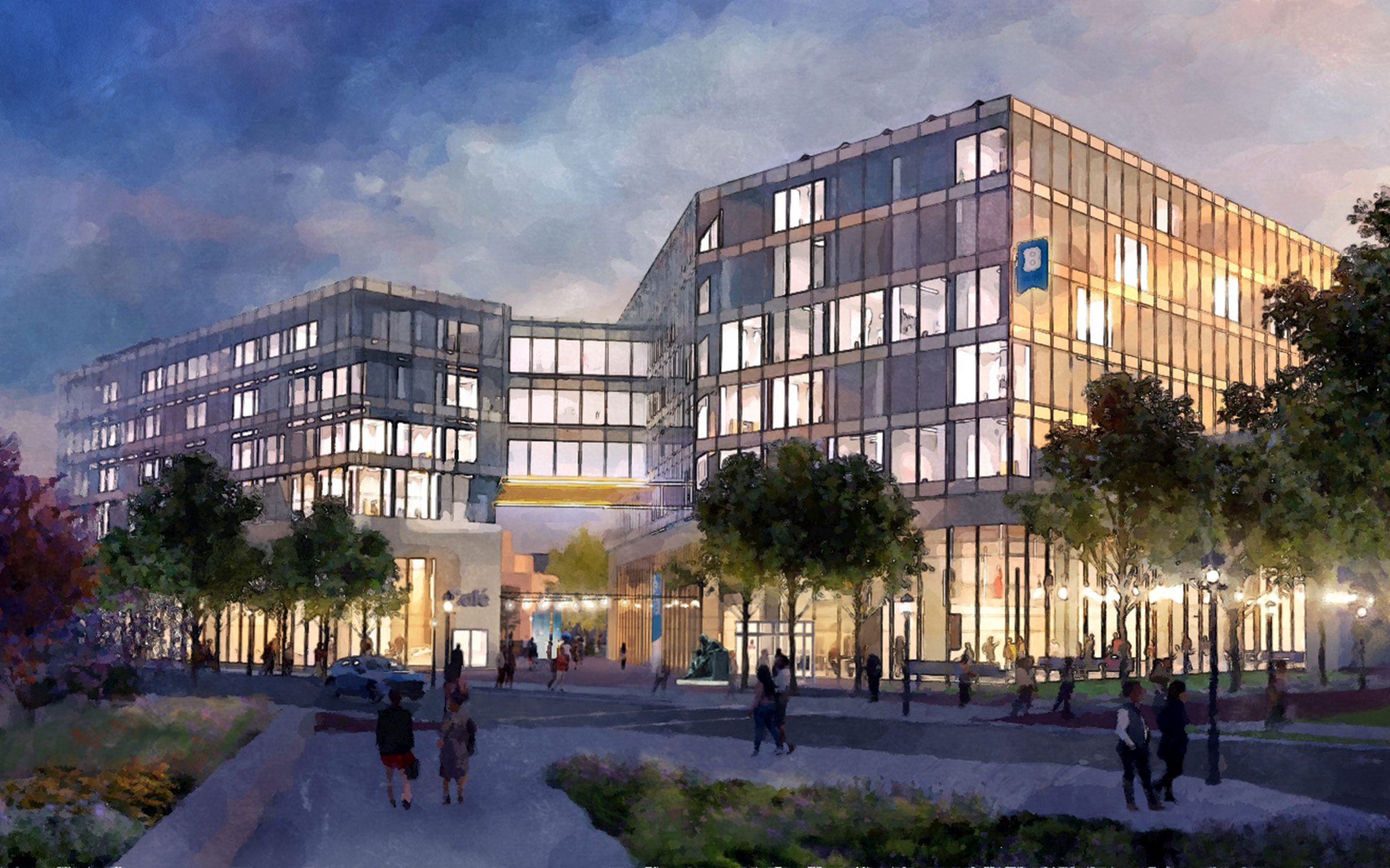 University of Baltimore Facilities Master Plan Rendering from Penn Station