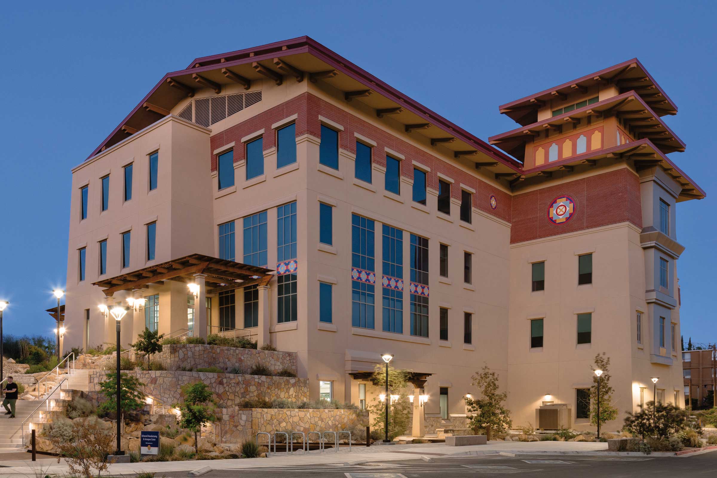 University of Texas at El Paso AMAC Dusk Exterior