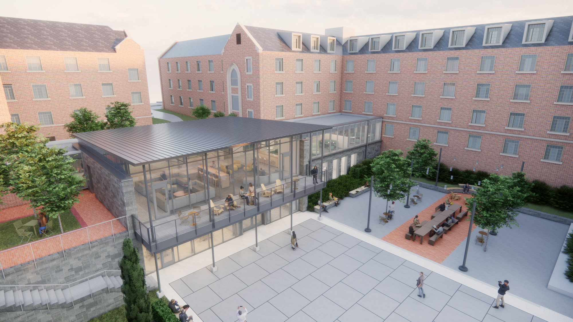 A rendering of the Smith and Howell Halls renovation at Georgia Tech