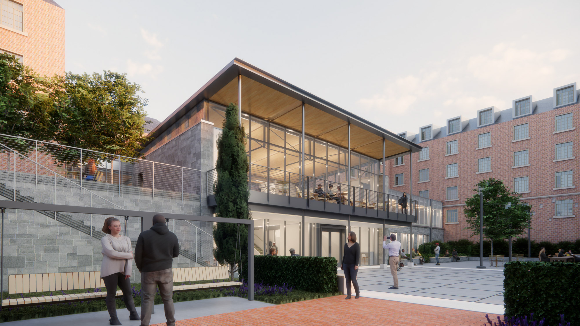 A rendering of the Smith and Howell Halls renovation at Georgia Tech