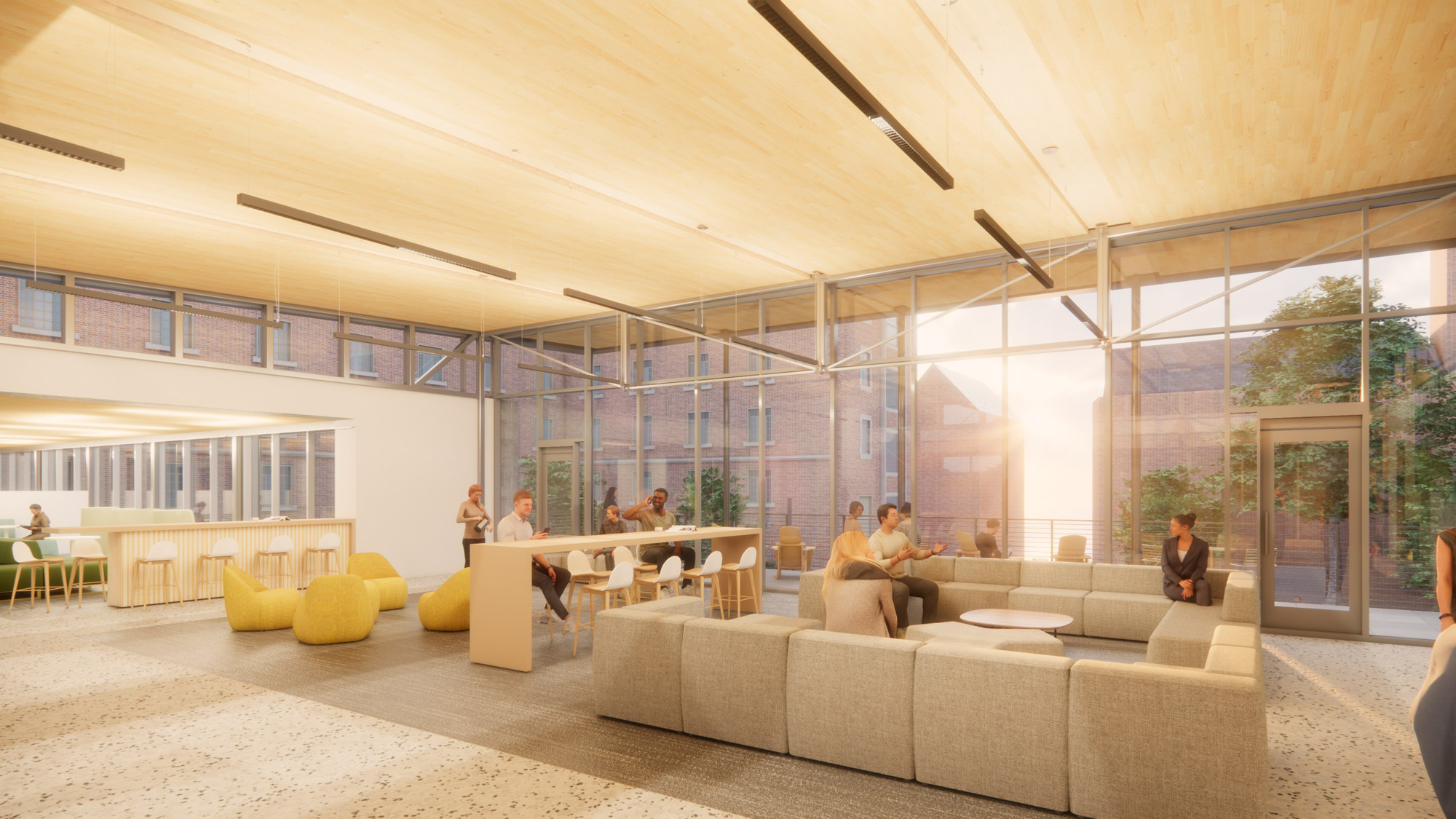 A rendering of the Smith and Howell Halls renovation at Georgia Tech