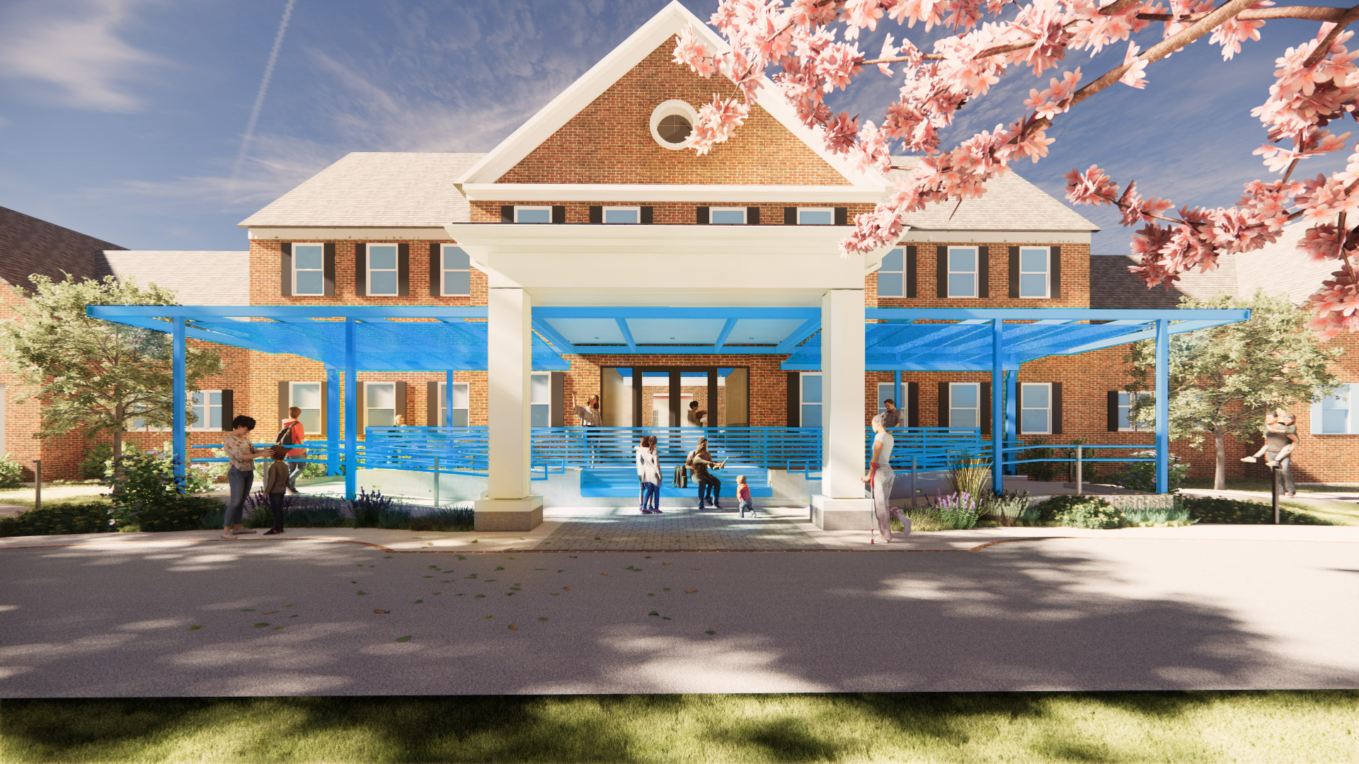 A rendering of the renovated river house at Hole in the Wall Gang's campus on the Eastern Shore...
