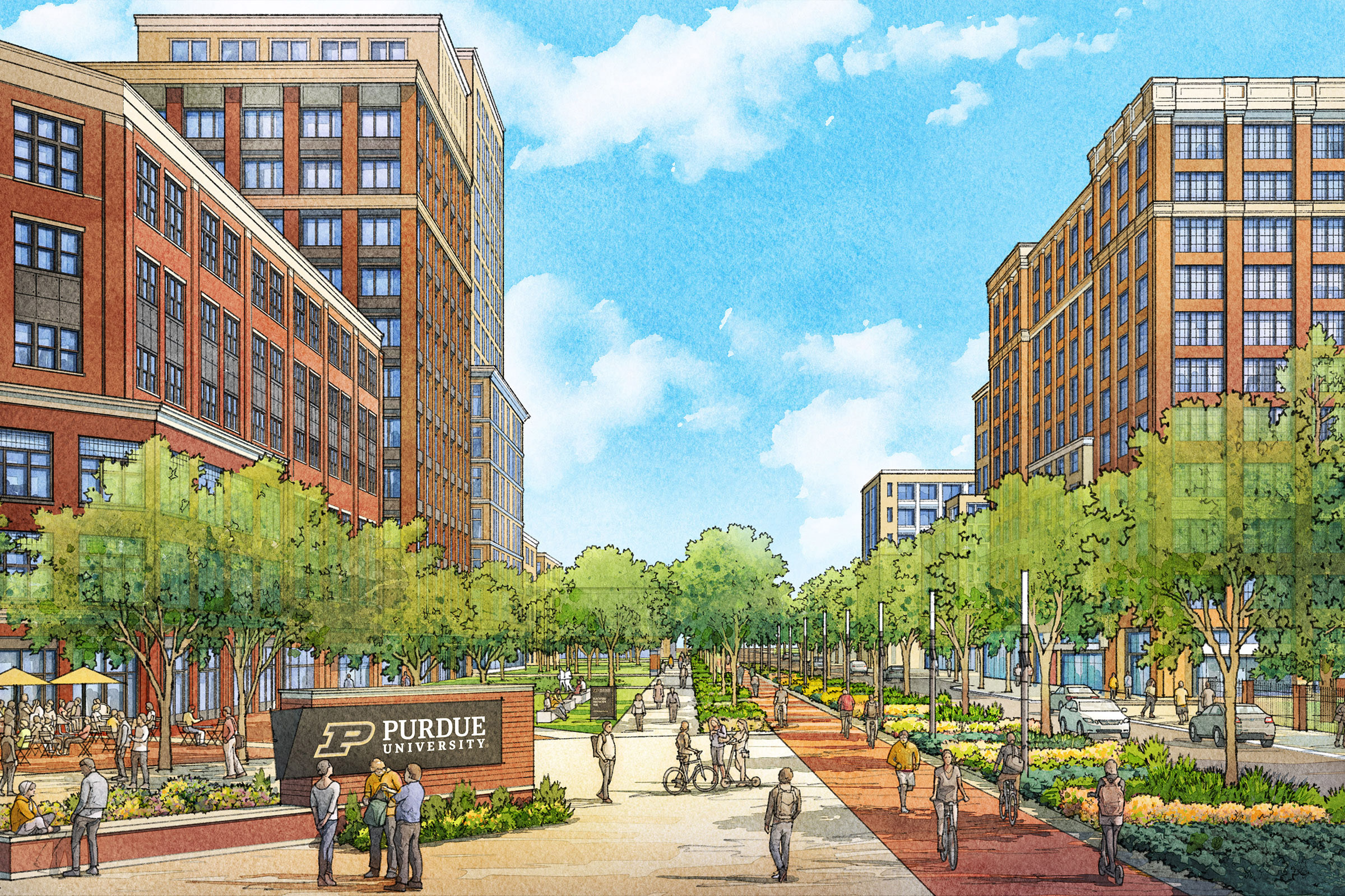 Purdue University at Indianapolis Campus Master Plan Blackford Street Proposed