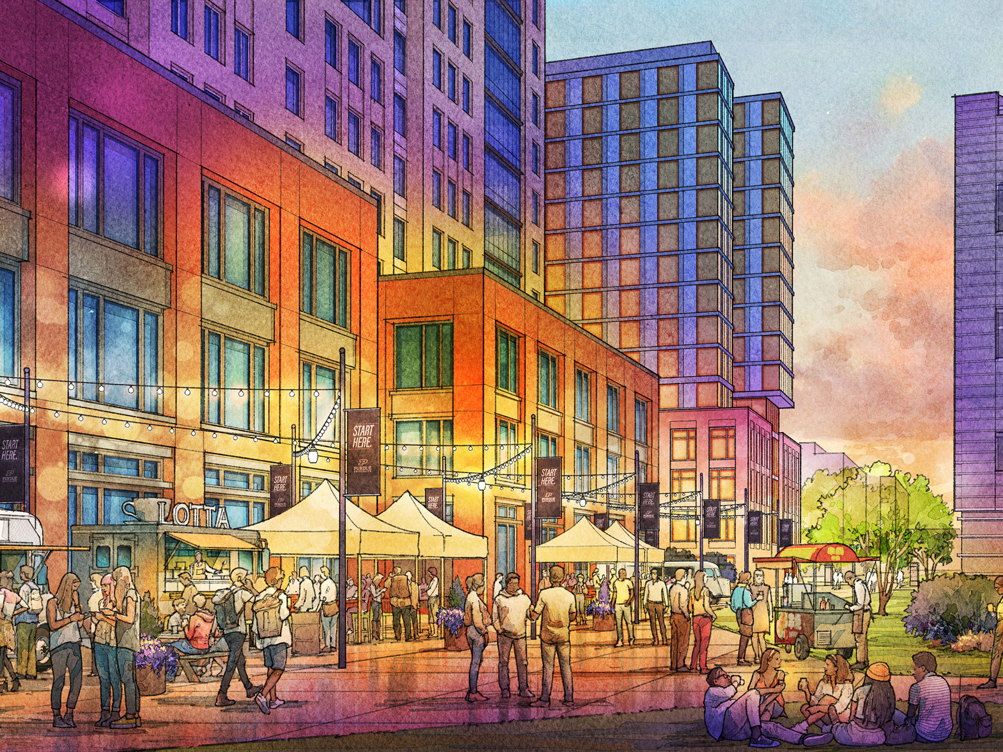 Purdue University at Indianapolis Campus Master Plan California Street Proposed