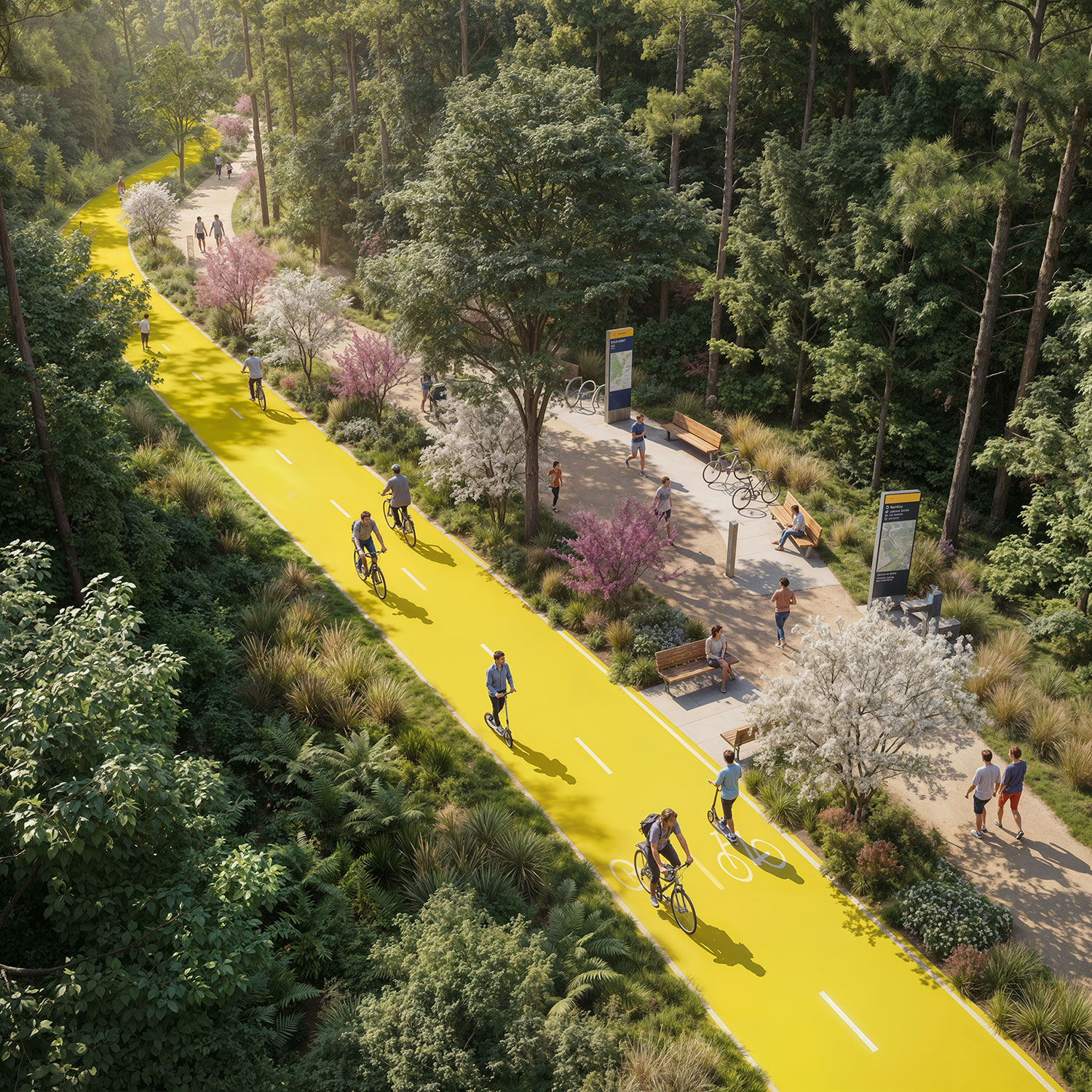 Research Triangle Park Ayers Saint Gross Ab yellow path