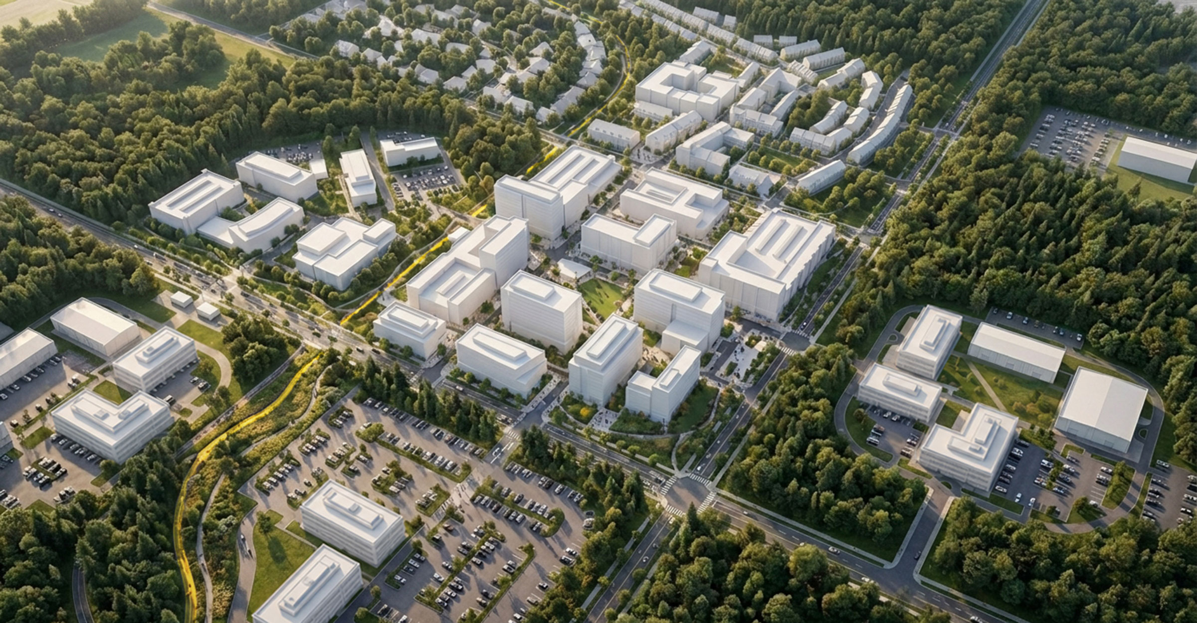 Research Triangle Park Ayers Saint Gross overall aerial