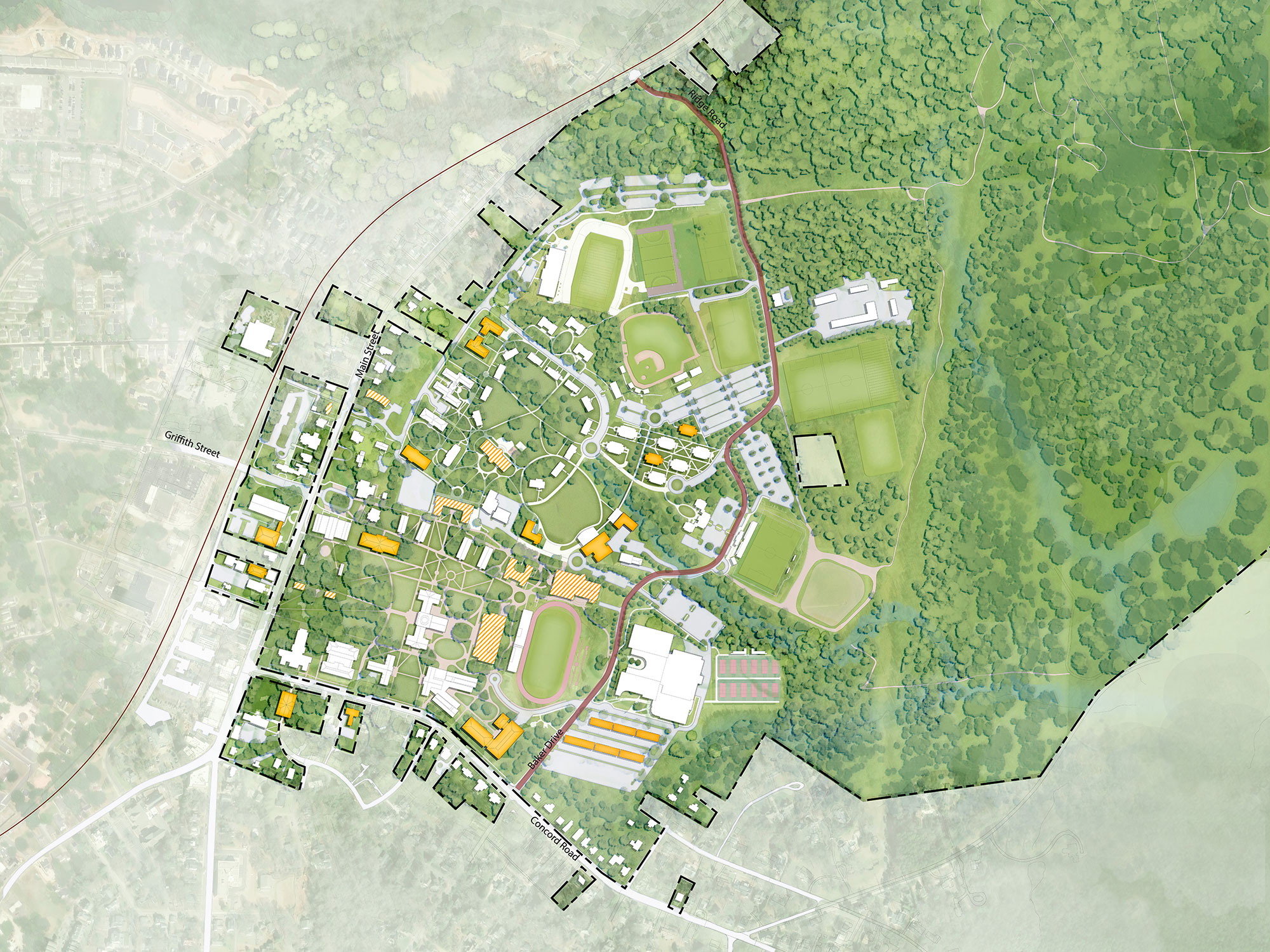 Davidson College Campus Master Plan Proposed Plan