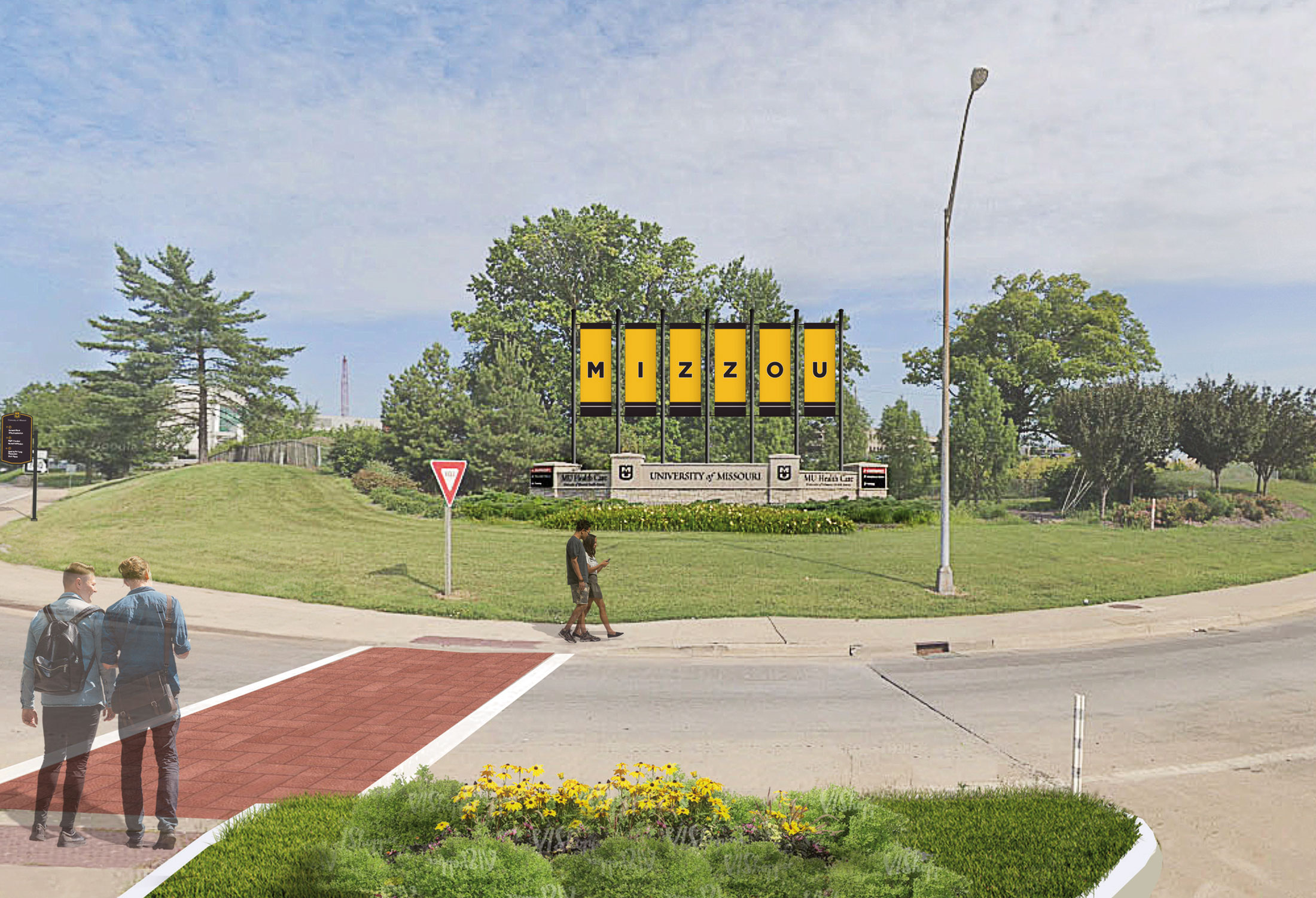 University of Missouri Campus Master Plan Entrance Signage